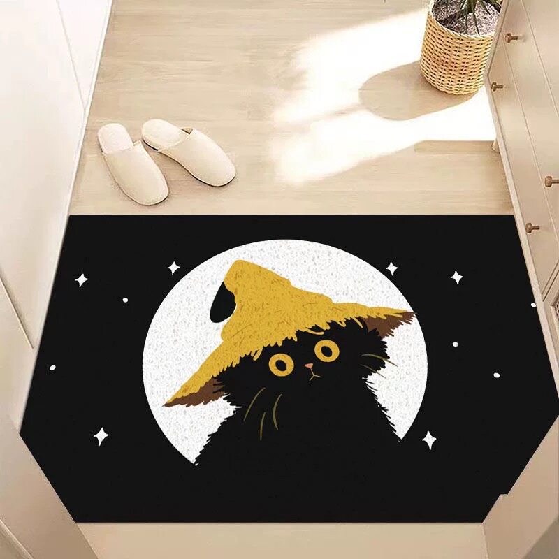 Plüsch Katzen-Motiv Fußmatte