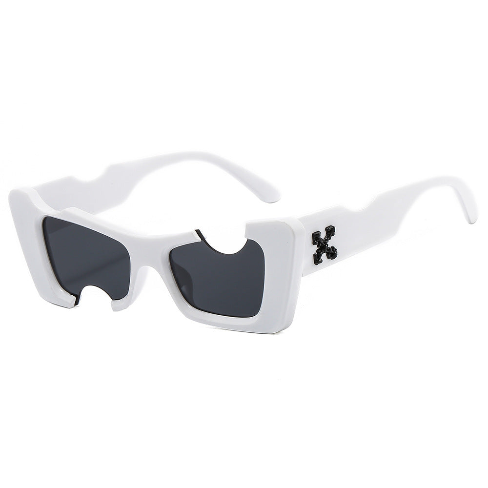 Damen futuristische Designer-Sonnenbrille Karnz