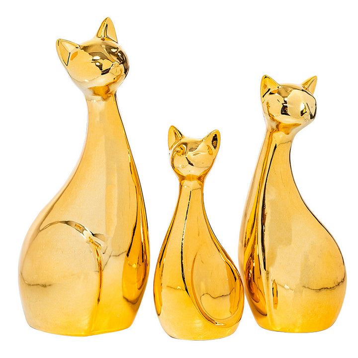 Dekorative Keramik Katze Karnz