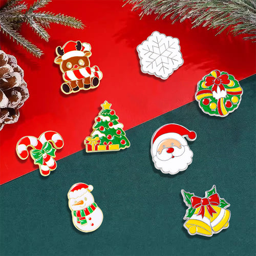 Dekorativer Emaille-Weihnachtsbaum-Anstecker Karnz