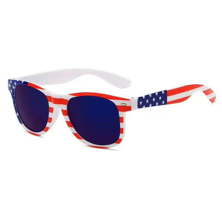Patriotische Flagge Aviator-Sonnenbrille Karnz