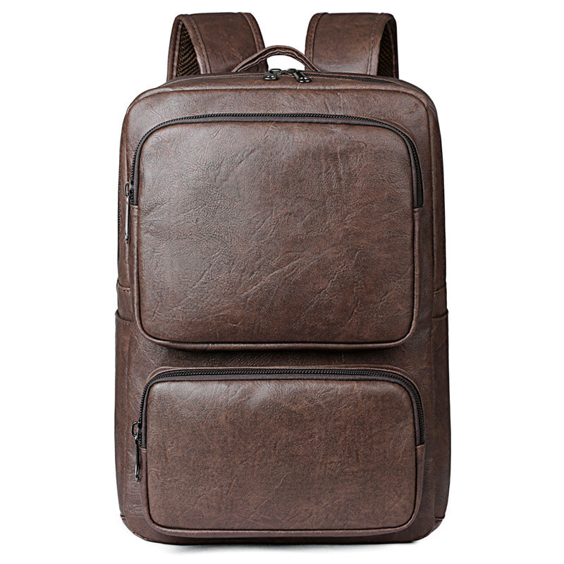 Premium Leder Business Laptop Rucksack Karnz