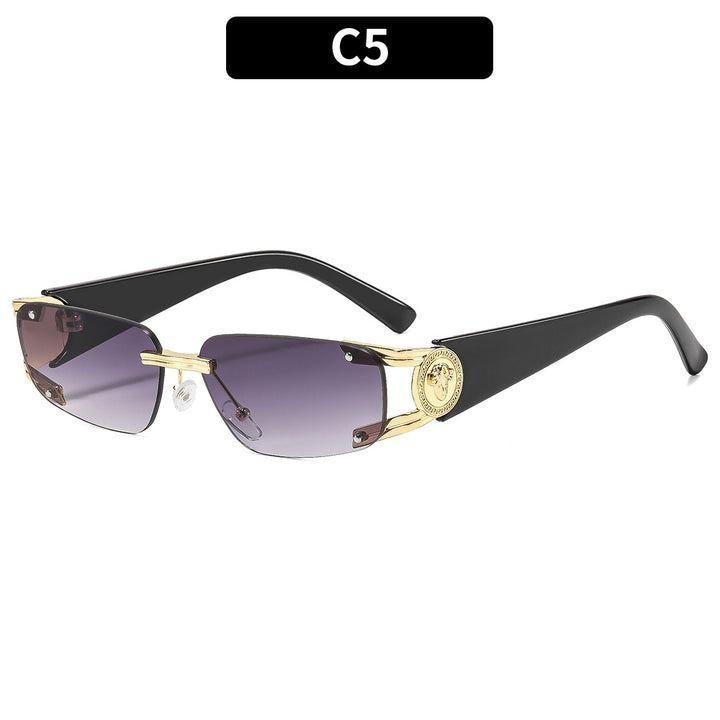 Elegante Architektonische Schild Sonnenbrille
