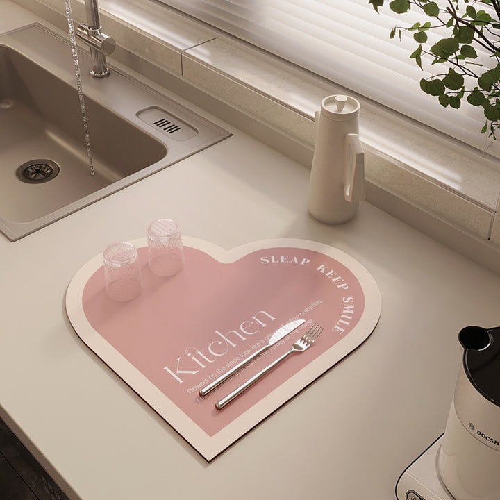Herzförmige Küchentischsets
