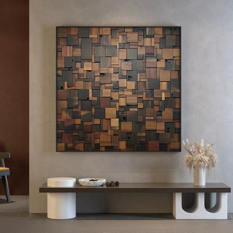 Holz Kubismus Wandkunst
