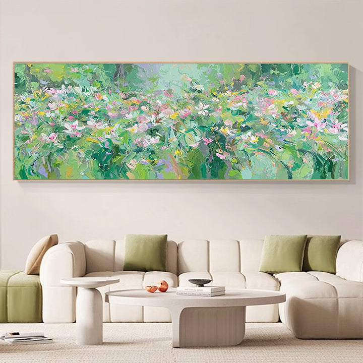 Elegante florale Landschaft Leinwandkunst