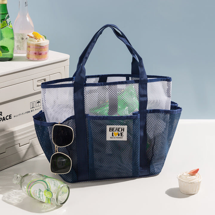 Geräumige Mesh Strandtasche