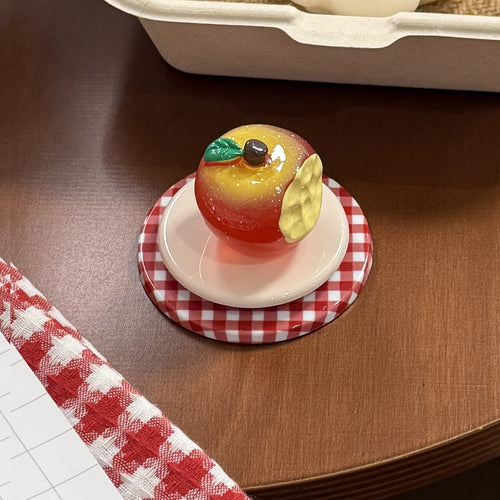 Ausgefallener Untersetzer im Apfel-Design Karnz