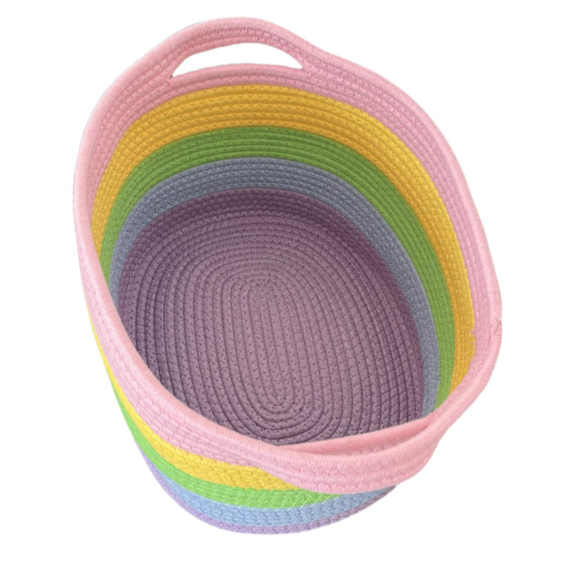 Damen Aufbewahrungskorb mit bunten Streifen Karnz