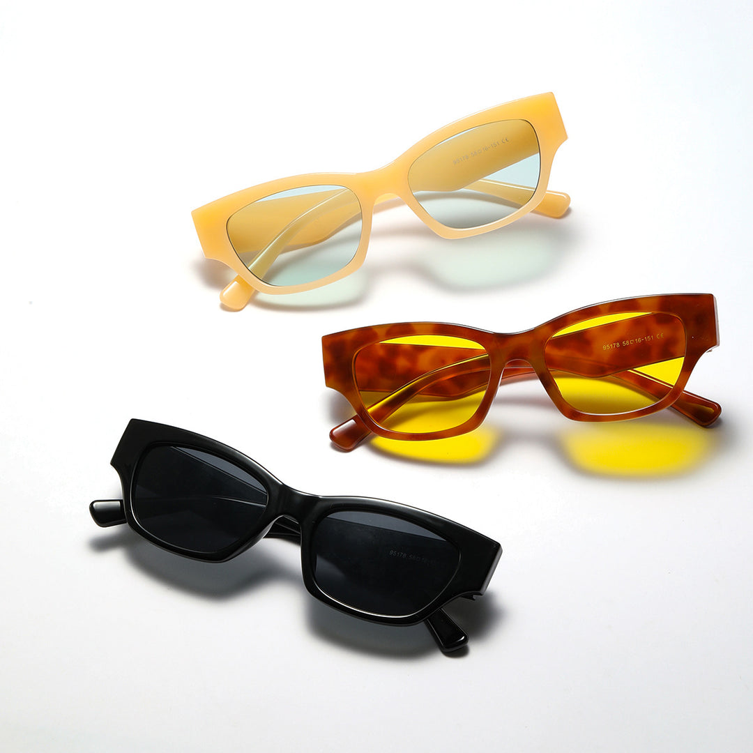 Damen stilvolle quadratische Sonnenbrille mit UV-Schutz und modernem Design Karnz