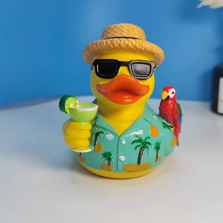 Lustige Badeente mit Sonnenschein-Design Karnz