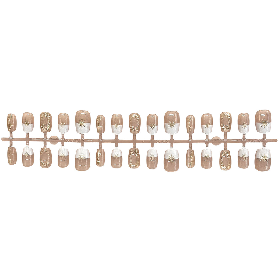 Elegantes Press-On Nagelset Karnz