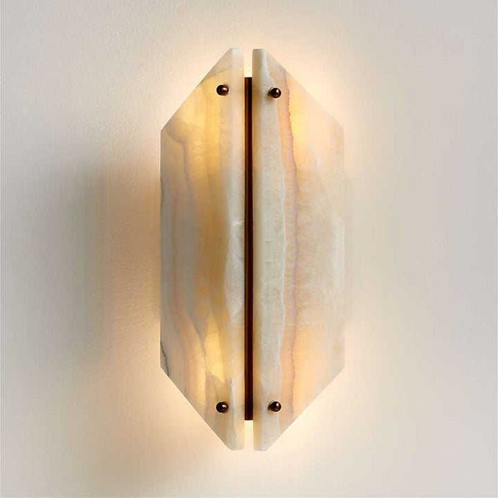 Elegante Steinwand-Lampe