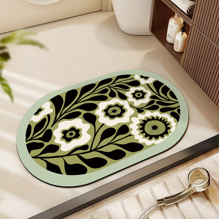 Floraler Druck Teppich Karnz