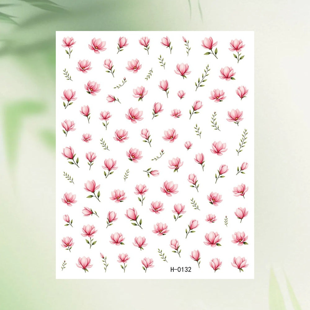 Floral Nagelkunst Aufkleber Blatt