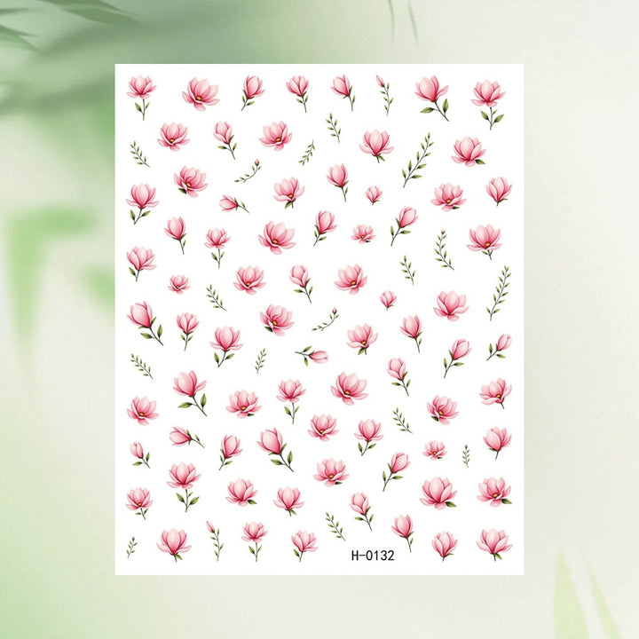 Floral Nagelkunst Aufkleber Blatt