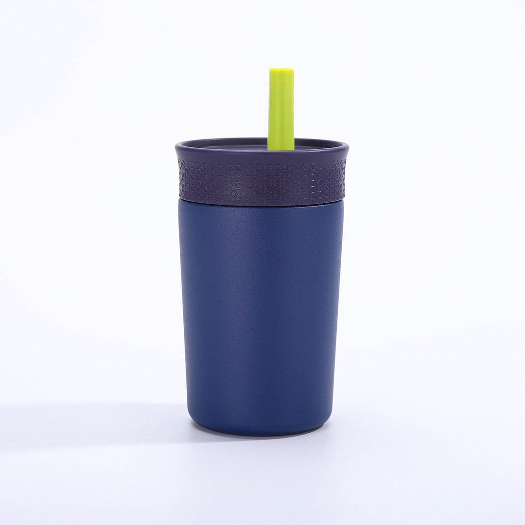 Damen isolierter Kaffeebecher mit integriertem Trinkhalm Karnz