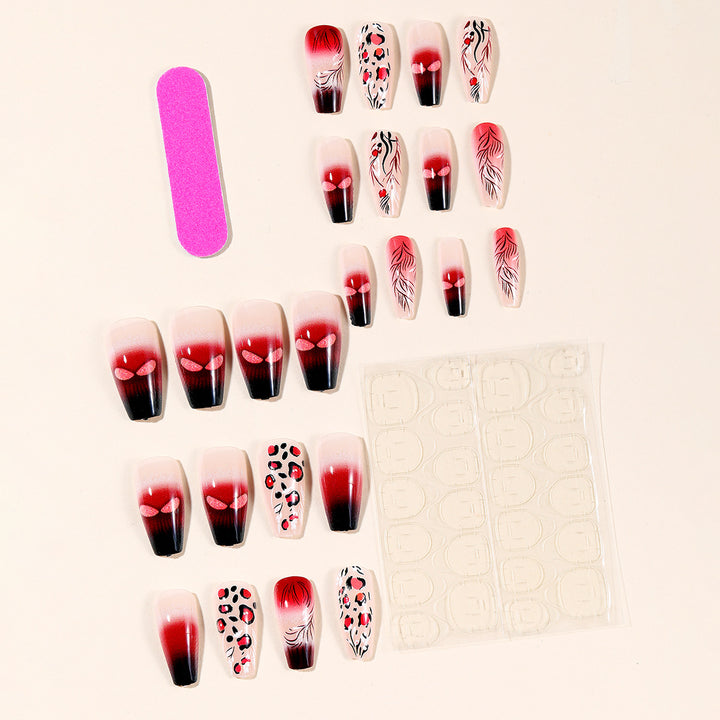 Künstlerische Lange Stiletto Nagelkunst Erweiterungen Karnz
