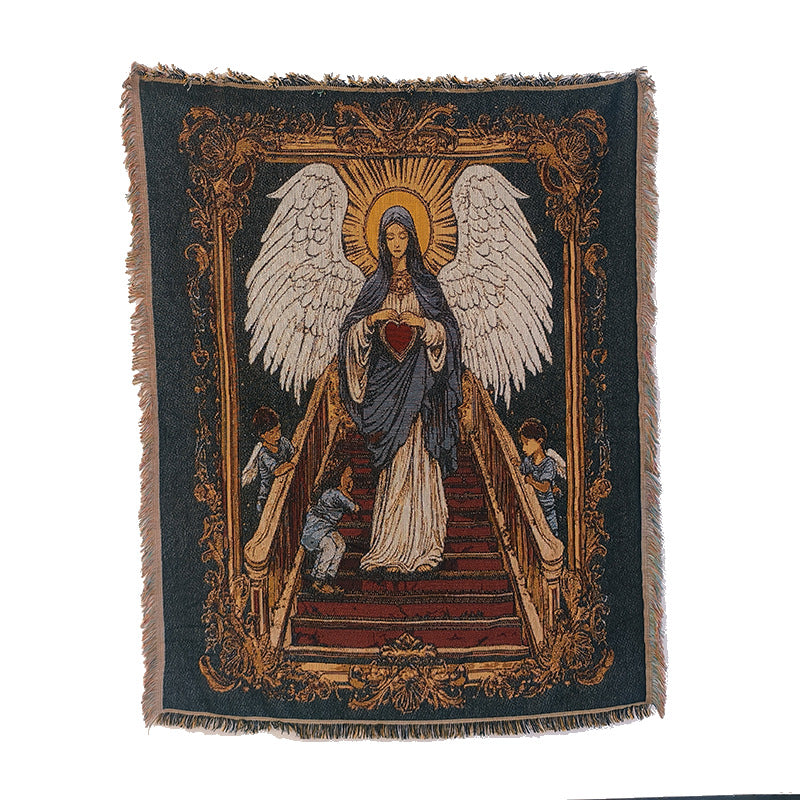 Künstlerischer religiöser Wandteppich-Wurfdecke