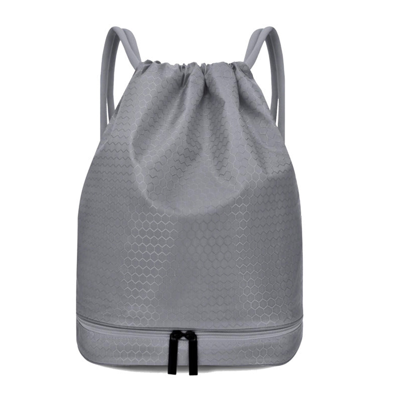 Leichter Hexagonmuster Kordelzug Rucksack Karnz