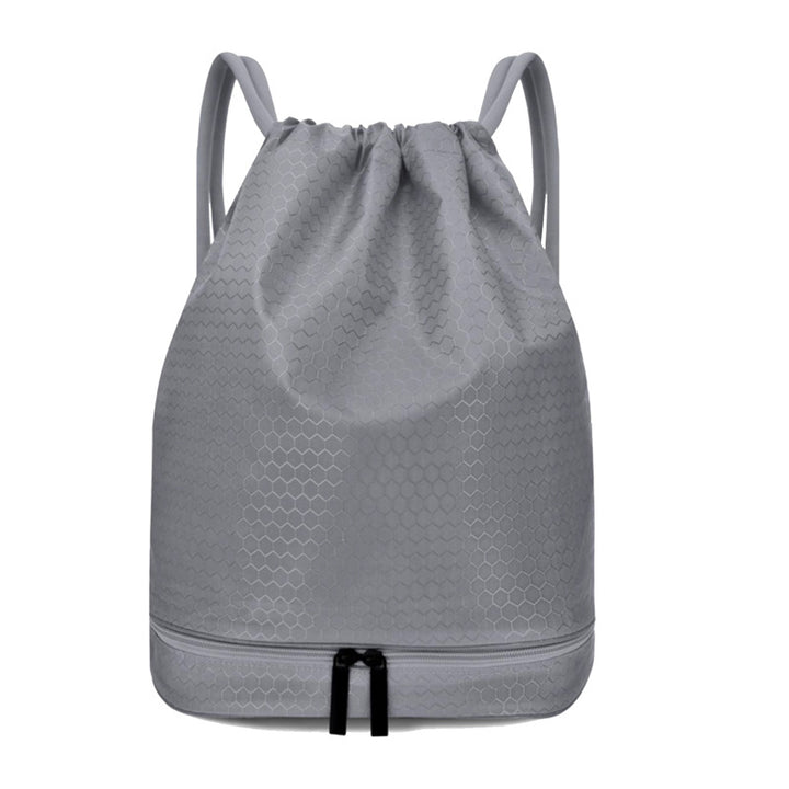 Leichter Hexagonmuster Kordelzug Rucksack Karnz