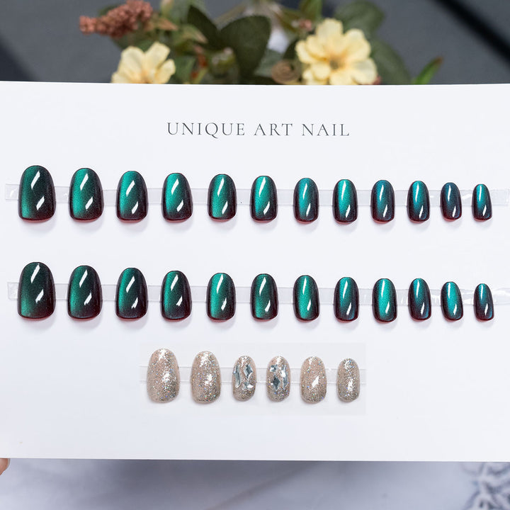 Hochglanz Press-On Nagelkunst