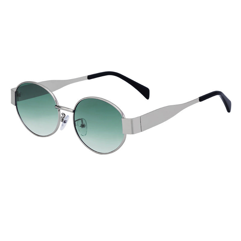 Damen modische Sonnenbrille im eleganten ovalen Design Karnz