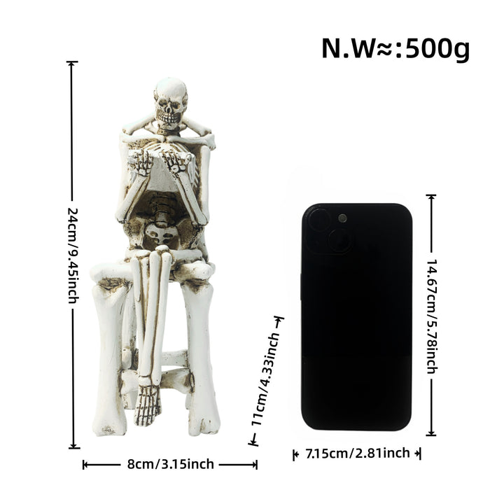 Künstlerische Skelettfigur Karnz