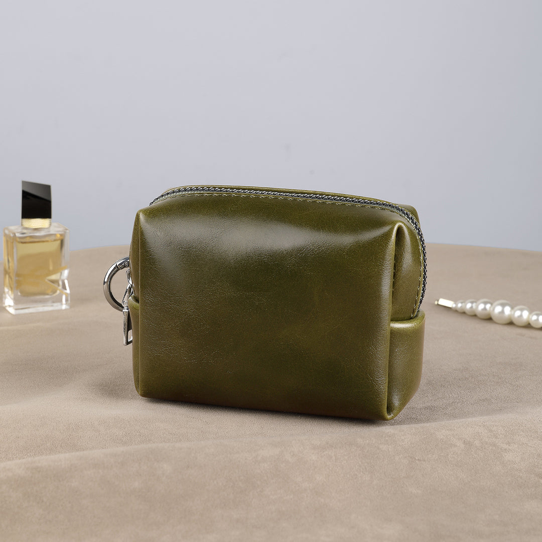Texturierter Leder Kosmetik Organizer