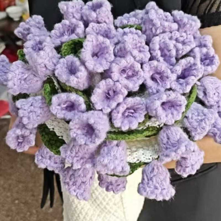 Florale Häkel-Wurfdecke