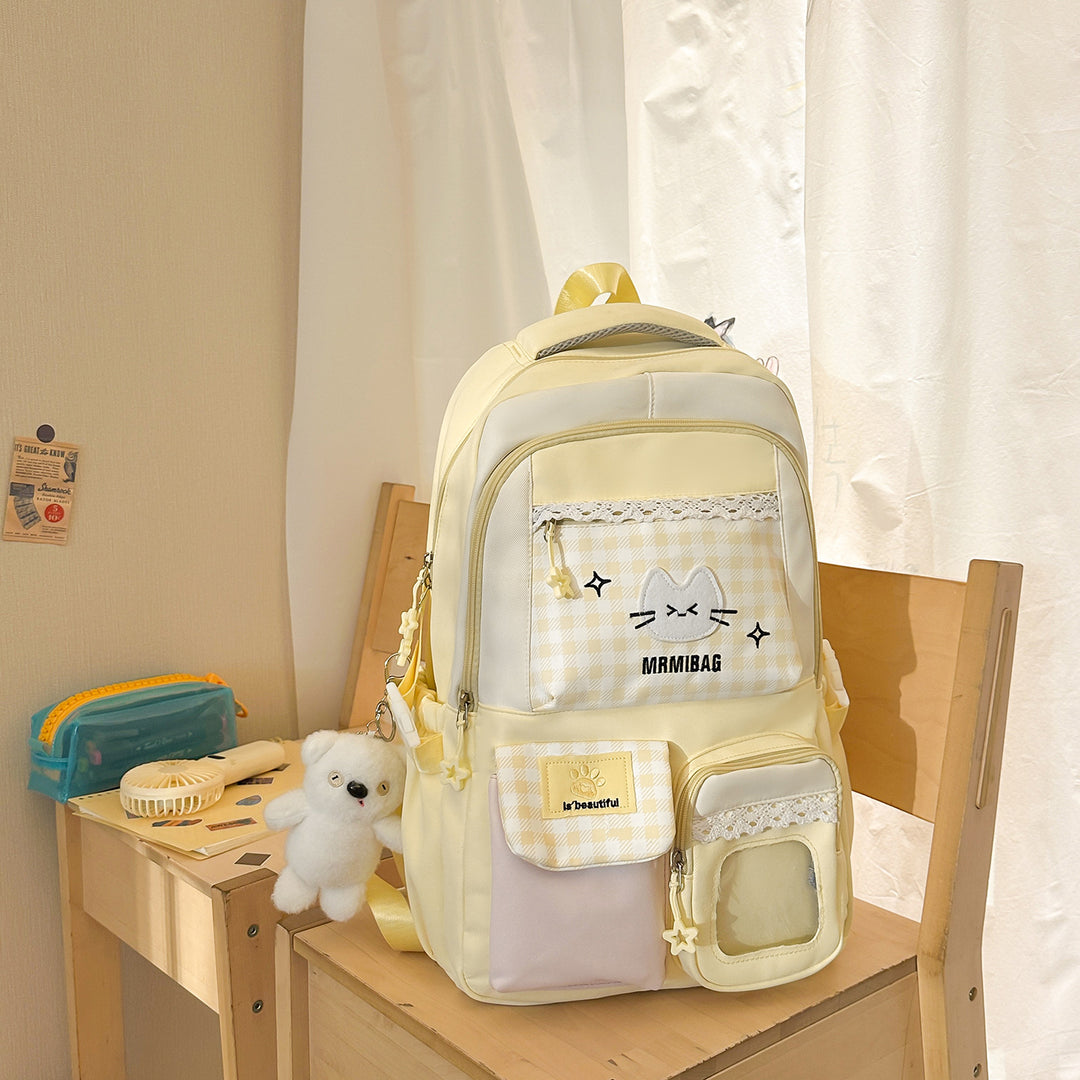 Stylische Multifunktions-Rucksack mit süßen Akzenten Karnz