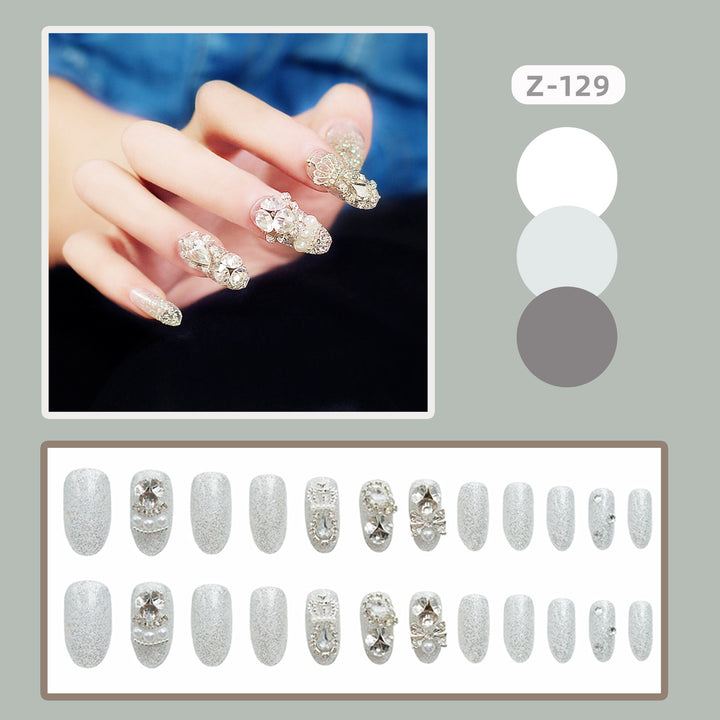 Dekorative Strass Press-On Nagelkunst 1790727058