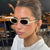Damen modische optische Brille mit elegantem Metallrahmen und feinen Akzenten Karnz