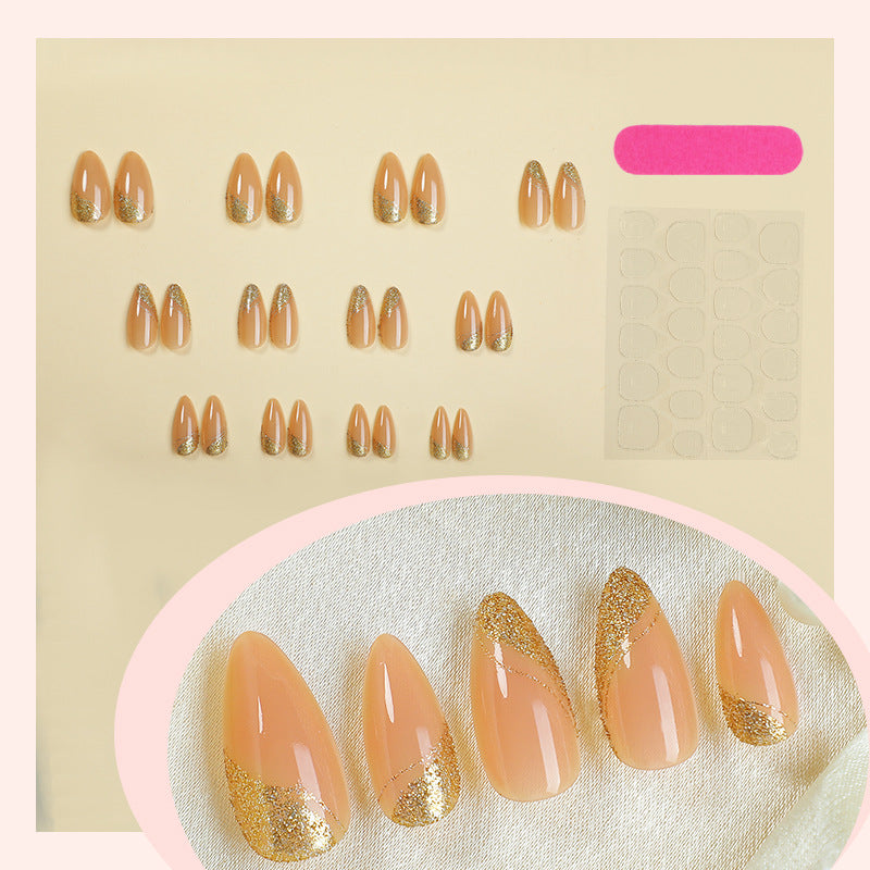 Glitzerndes Press-On-Nagel-Set Karnz