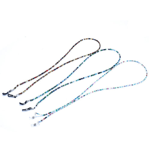 Bunte Perlen Brillen Kette Karnz
