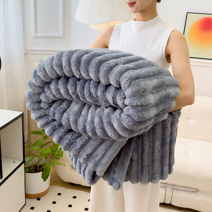 Damen Luxuriöse Plüschfleece-Decke