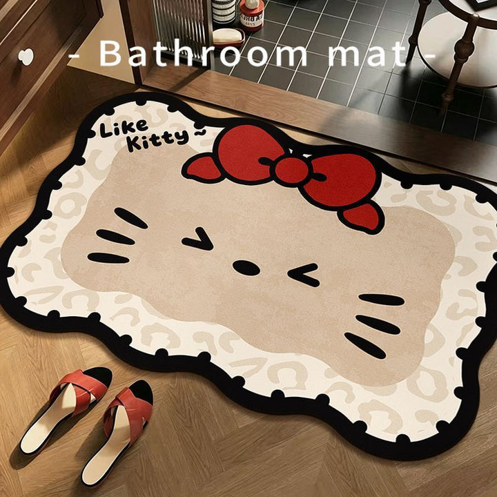 Lustiger Frosch Badezimmermatte