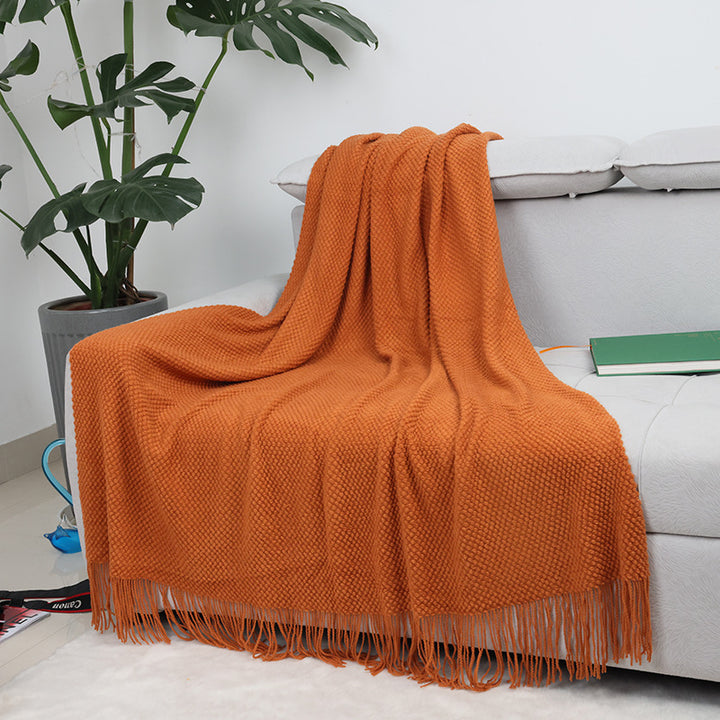 Gemütliche gestrickte Tagesdecke Karnz