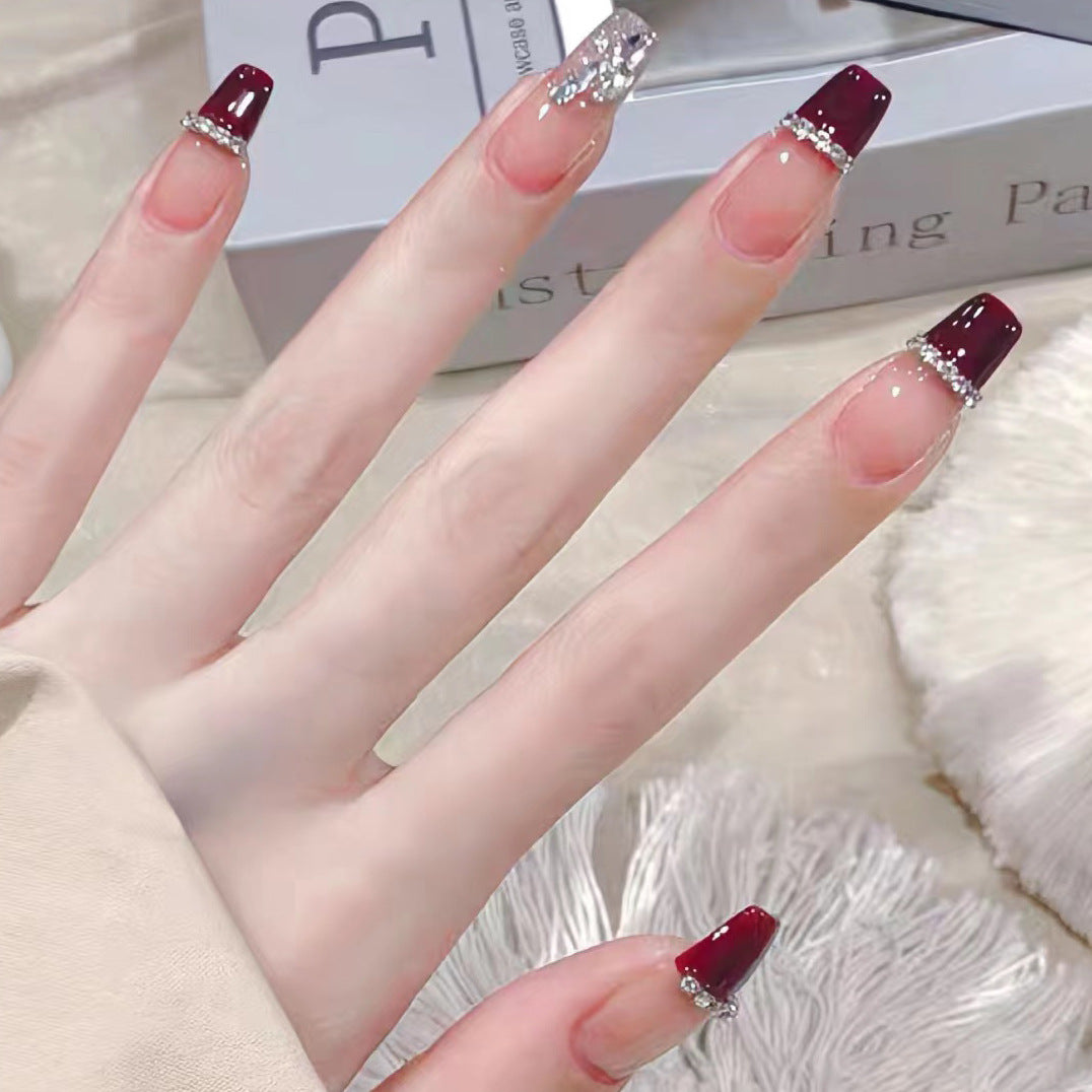 Mit Strass verzierten Stiletto Press-On Nägel Karnz 1789085992