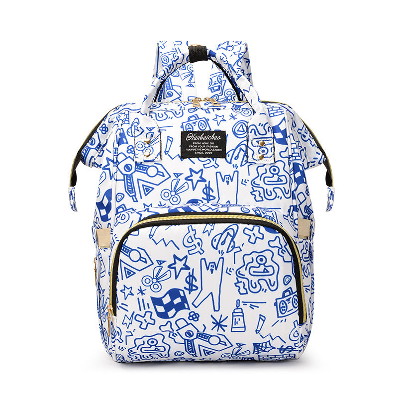 Künstlerisch gemusterter Rucksack