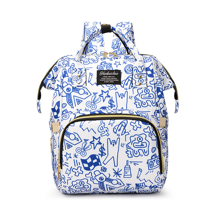 Künstlerisch gemusterter Rucksack