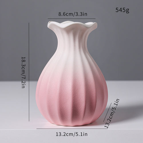 Elegante Gewebte Keramikblumenvase