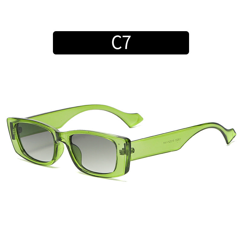Retro-inspirierte Übergroße Rechteck-Sonnenbrille