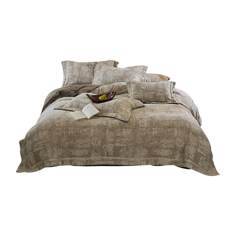 Stonewashed Leinen Bettbezug und Kissenbezug Set