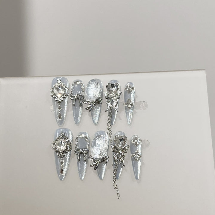 Dekoratives Strass-Nageldesign-Set