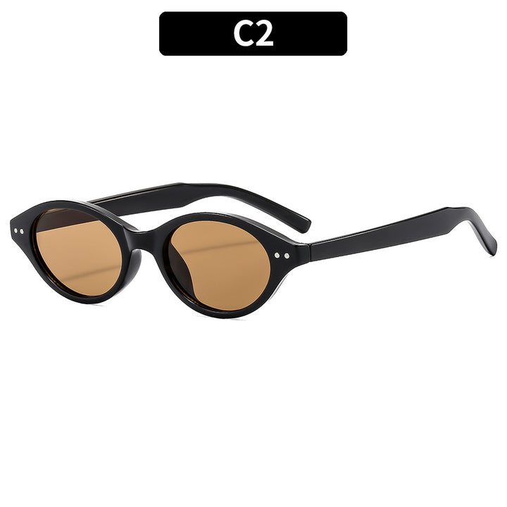 Vintage ovale Sonnenbrille