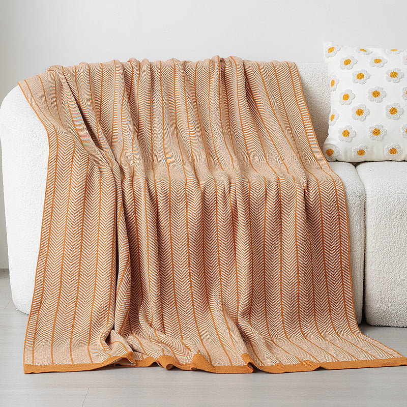 Gemütliche Strickdecke