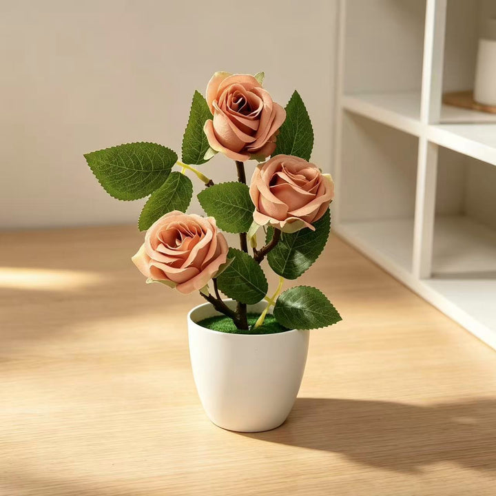 Elegante Künstliche Rosenpflanzenanordnung für die Wohnkultur