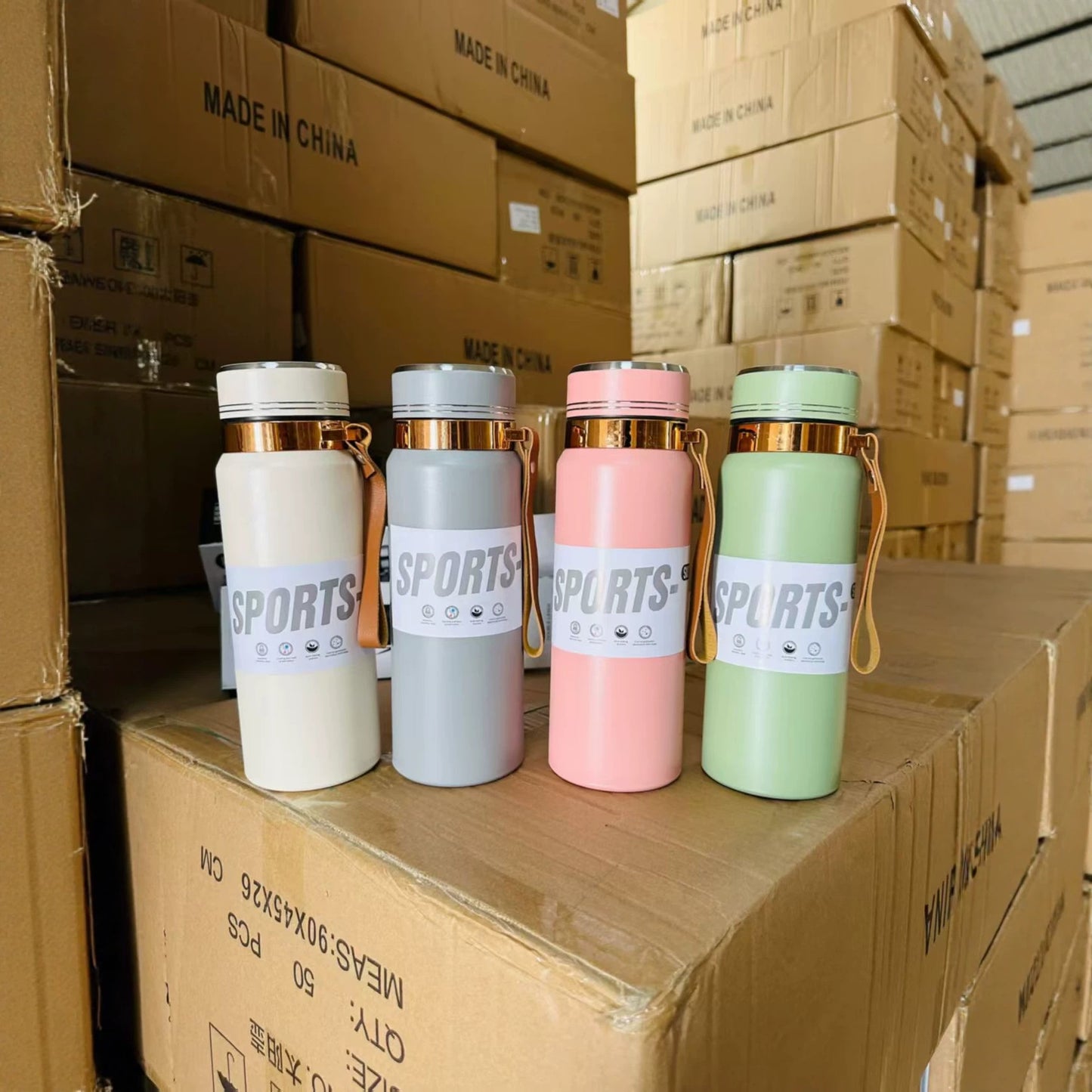 Unisex Sportliche Thermo-Trinkflasche Karnz