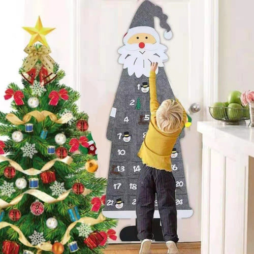 Weihnachts Adventskalender Wandbehang Karnz